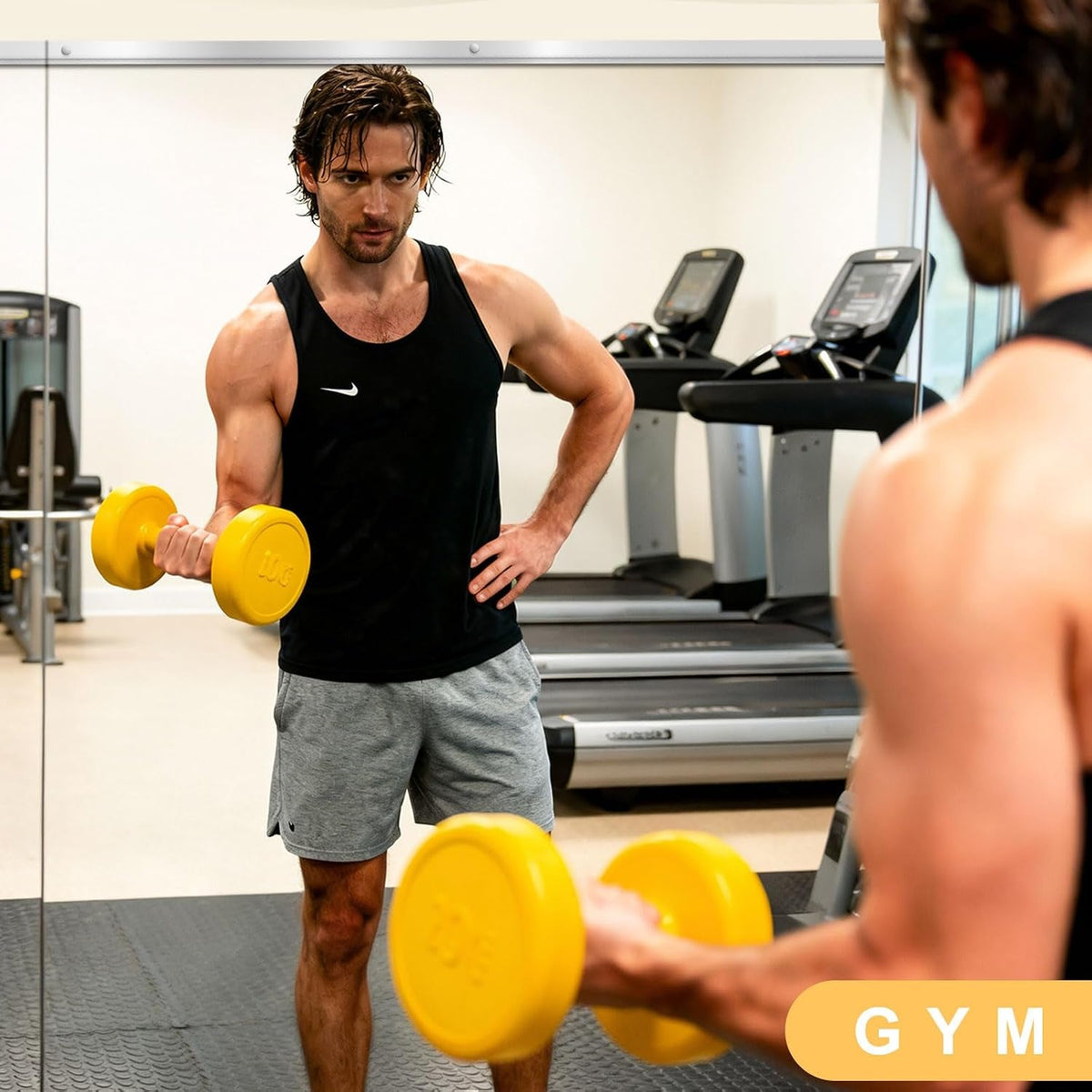 Unbreakable Commercial Grade Wall Mounted Gym Mirror