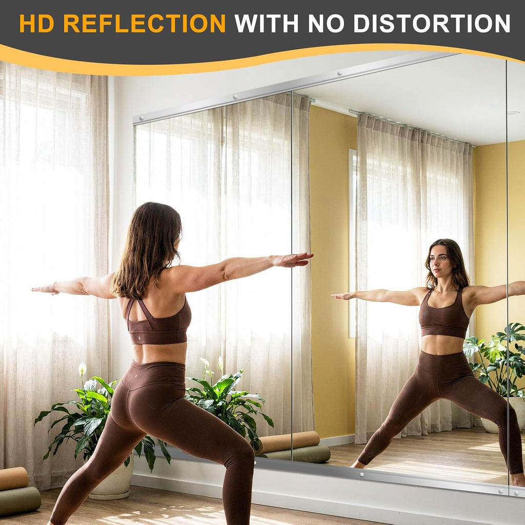Unbreakable Commercial Grade Wall Mounted Gym Mirror