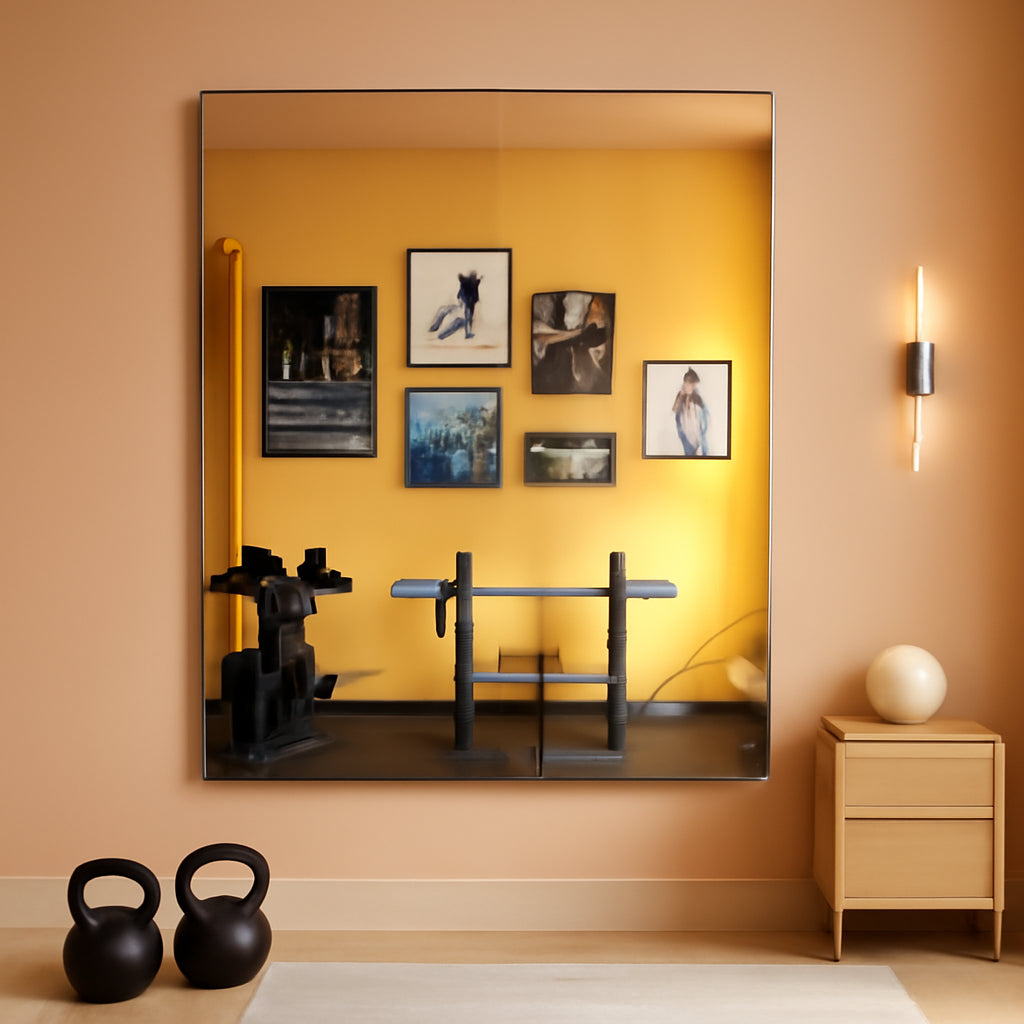 Unbreakable Commercial Grade Wall Mounted Gym Mirror