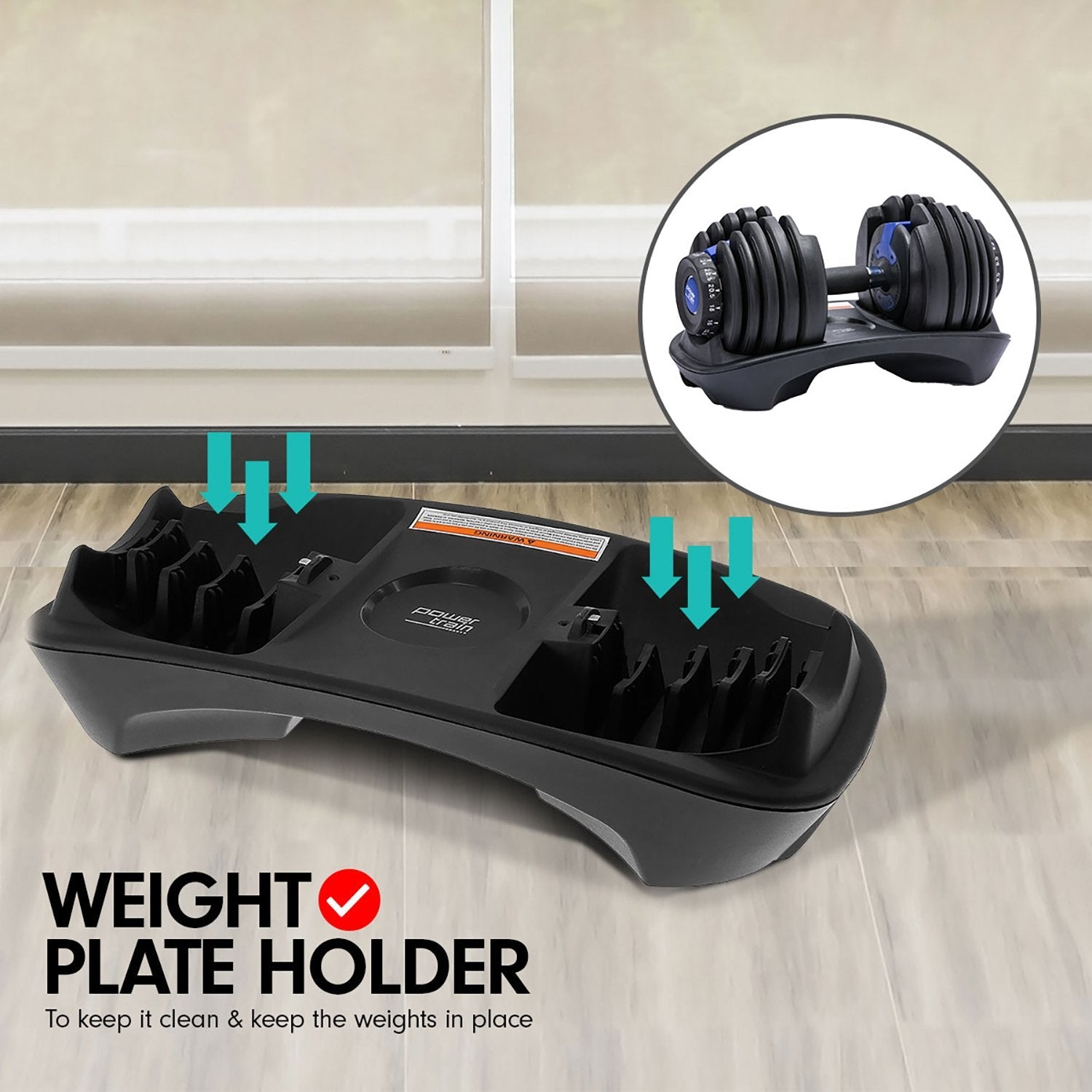 NNEDSZ 2x 24kg Adjustable Dumbbell Home Gym Set