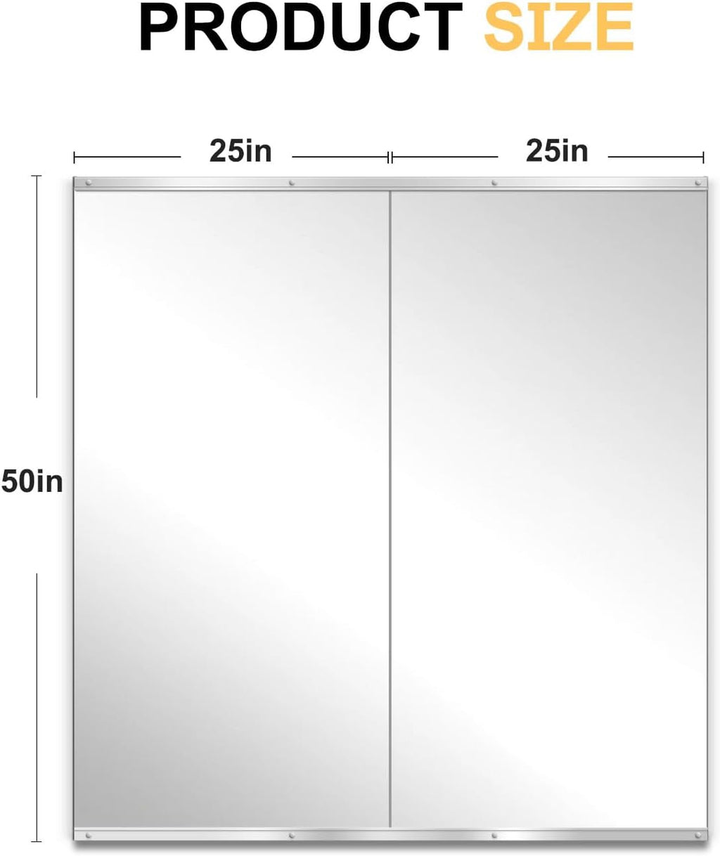 Unbreakable Commercial Grade Wall Mounted Gym Mirror